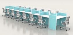 Office cluster cubicle screen workstations