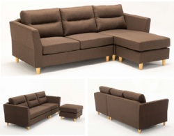 Sectional living room sofa