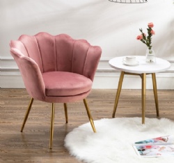 Stylish Living room chair with velvet finish